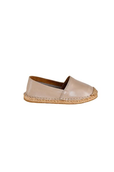 Moosefield Espadrile de damă din piele naturală bej lucrate manual