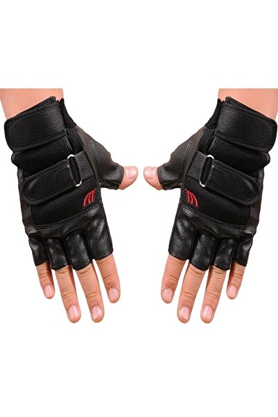 FORMULA X Yarım Parmak Erkek Eldiveni Siyah