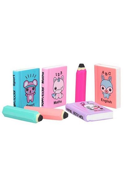 Top Model Mini Book Eraser Set
