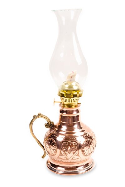 Handygoo Boru Camlı Nikelajlı Kırmızı Bakır Gaz Lambası