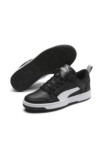 Puma Rebound Layup Lo Sl Jr370490 02 Women's Black-white Sports Shoes