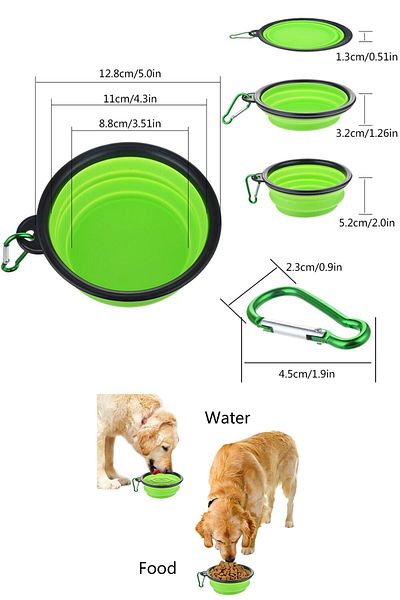 Buffer Foldable Cat Dog Food And Water Bowl Dog Toy