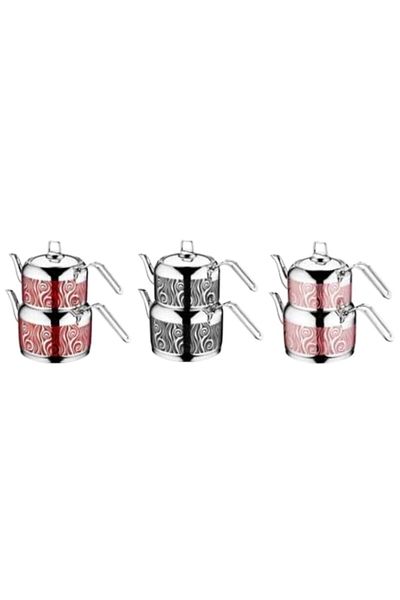 Evimsaray Duru Decorated Mini Size Teapot S1156