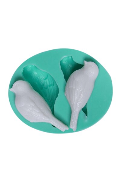 Kurdelya Tombul Kuş 2'li Silikon Kalıp