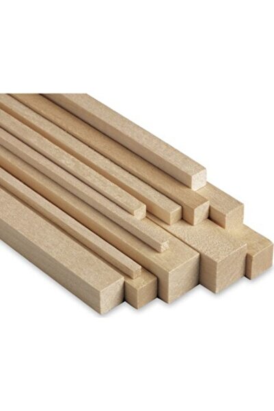 Del Rey DelRey  BALSA KARE ÇITA 1 METRE  8,0x8,0 MM 8'Lİ