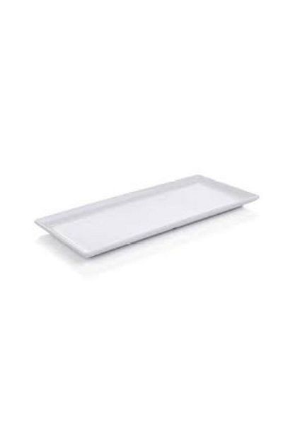 Evren Thermo Melamine Presentation Plate White 35*18cm