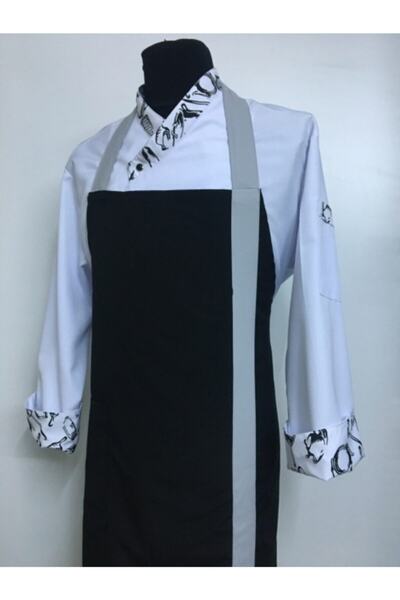 ADALILAR İŞ ELBİSELERİ مطبخ كوك غسالة صحون منظف النادل الشيف Busboy هالترنيك مريلة العمل (الفرقة الرمادية)