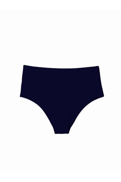 AYYILDIZ 63048 Marineblaue Bikinihose mit hoher Taille