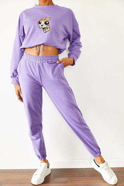 XHAN Sweatsuit - Purple - Regular fit