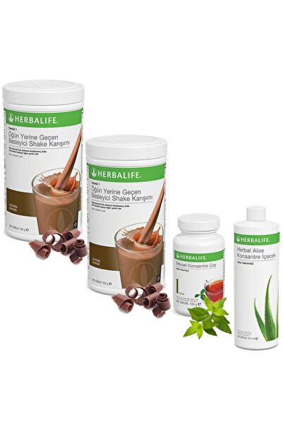 Herbalife Shake Çikolata 2 Ve Aloe Vera Çay Klasik 100 Gr
