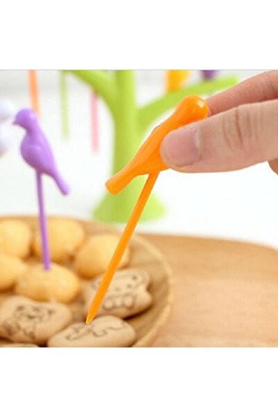 Carneil Kokteyl Kuş Kürdanlar Seti 12 Adet