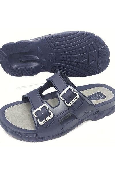 Ceyo 3200 Model Anatomical Navy Blue Men's Slippers