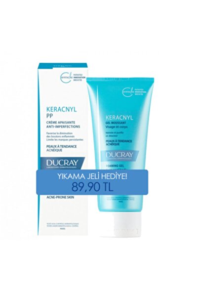 Ducray Keracnyl Pp Creme 30 ml Yıkama Jeli Hediye