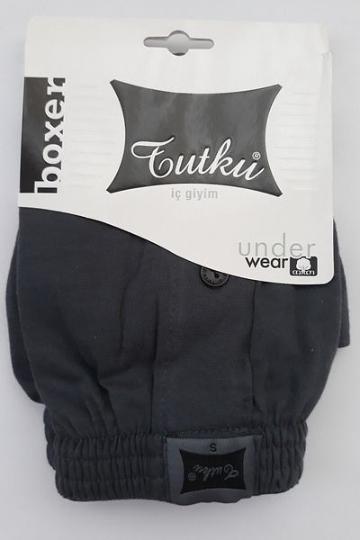 Tutku Smoked Color Ανδρικά Boxers - Κουμπιά, Βαμβακερά 4 Συσκευασία