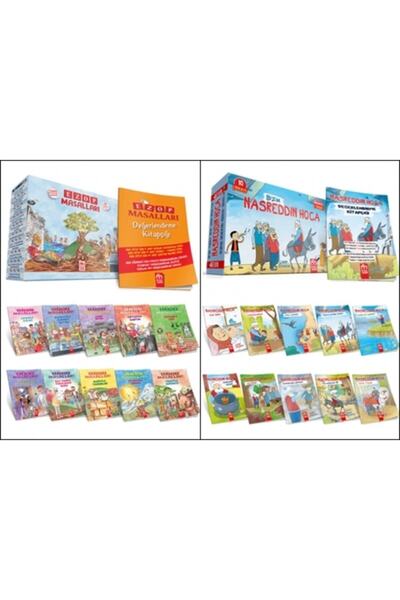 Model Yayınları Ezop Masalları+bizim Nasreddin Hoca Hikayeleri Mkmkitap