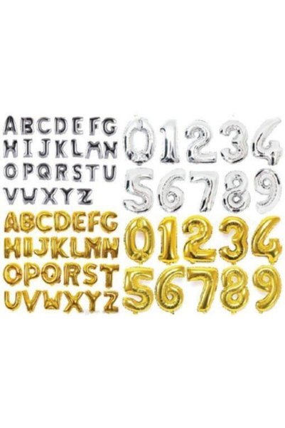 Şeker Adası J Letter Foil Balloon Silver 100 cm, Birthday, Anniversary, Party, Special Occasion, Surprise, Gift