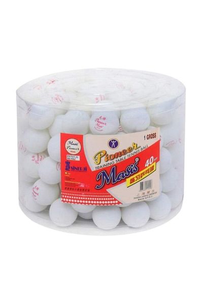 Masis 90 and above Pompom Ball Pioneer White 144 Pieces (1 Pack 144 Pieces) White