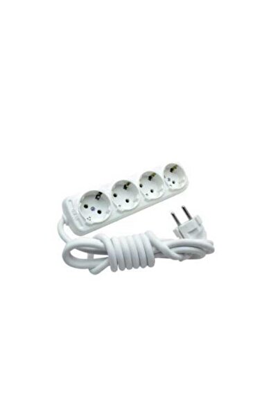 VİKO 4lü 2mt Multi-let - Topraklı Grup Priz Dörtlü 2 Metre Uclu-priz-