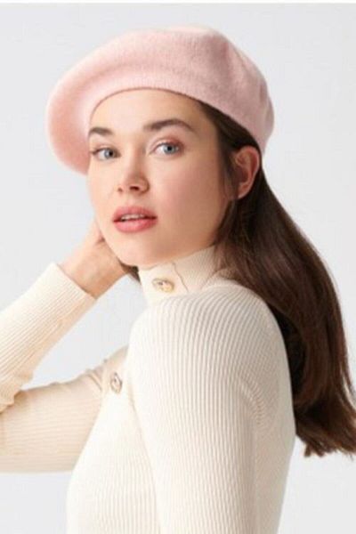 EKstore French Painter Powder Beret Hat