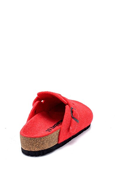 Bequemere Unisex Red Cork Sole Wool Orthopedic Slippers 406q