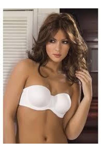 Le Jardin Lingerie Le Jardin 7035 Empty Unbuttressed Straptez White