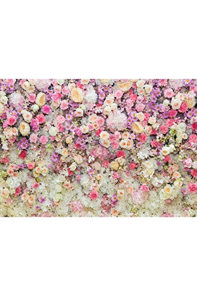 OrhunStore Çiçekler 3d Poster - 3 Boyutlu Tek Parça Duvar Kağıdı