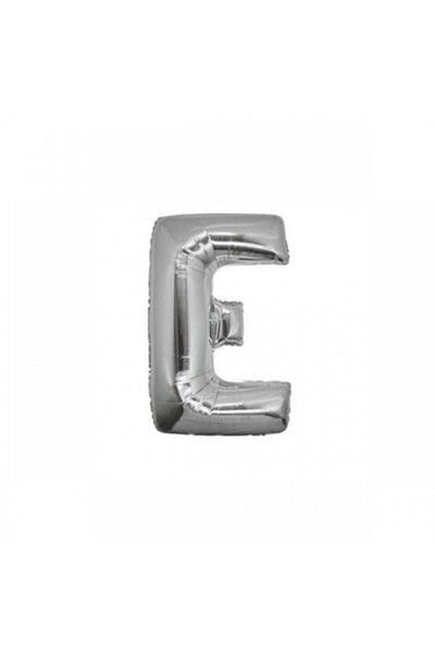 Deniz Party Store Silver Foil Balloon 16" Inch (E) Letter