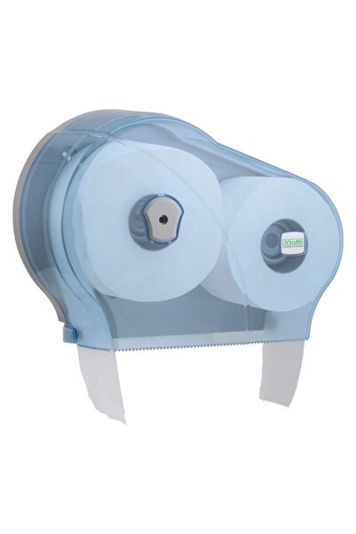 Vialli Dmj1t Double Mini Jumbo Tuvalet Kağıdı Dispenseri No-stop- Şeffaf
