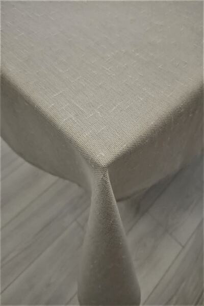 eno concept Natural Linen Textured Cream Tablecloth
