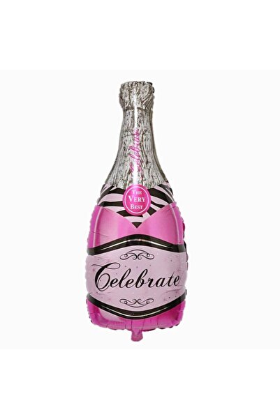Rps Parti بالون احباط وردي - زجاجة شامبانيا