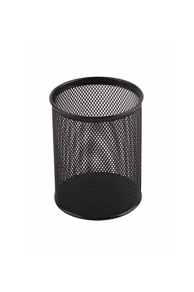 Adel Desktop Black Perforated Metal Mesh Pen Holder Drtl-0001