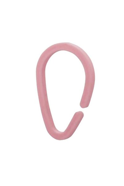 Erbey Plastik Banyo Perde Halkası Armut Model Pembe - 10 Adet