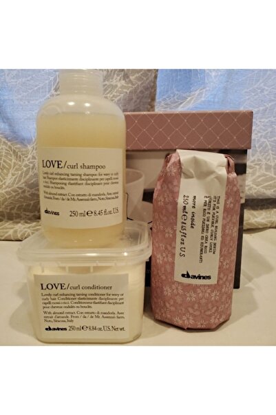 Davines Love Curl Şampuan 250 Ml + Love Krem 250 Ml + Curl Building Serum 250 Ml Muhteşem 3.lü Set