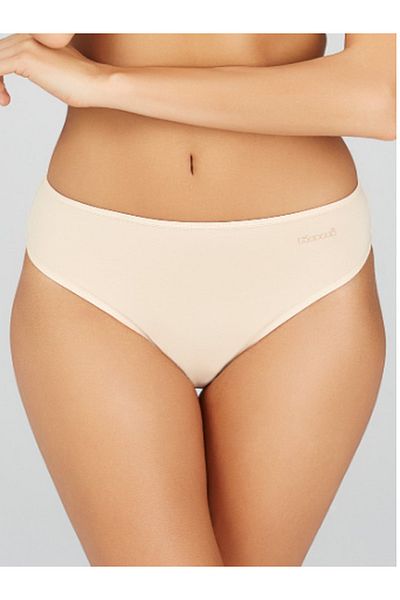 Kom Γυναικεία χτενισμένα βαμβακερά Lycra Compact Basic Slip εσώρουχα 2 Συσκευασία