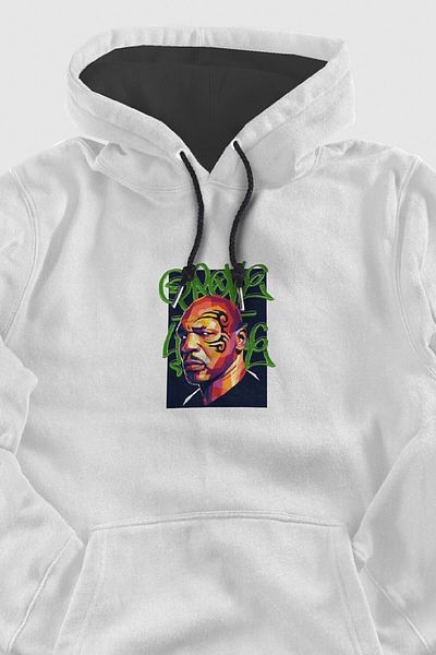 Grove Fashion Hanorac oversize unisex cu imprimeu Mike Tyson