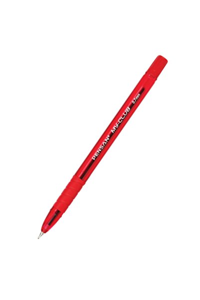 Pensan Club Ballpoint Pen Medium Ball Tip 0.7 mm Red 36 Pcs (1 Pack 36 Pieces)