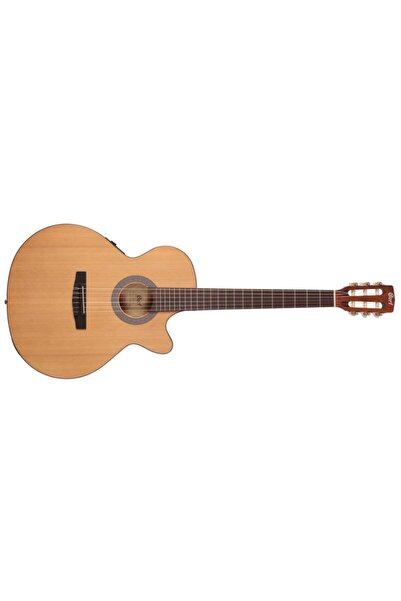CORT Cec1 Op Elektro Klasik Gitar, Open Pore, Ladin Kapak, Ar