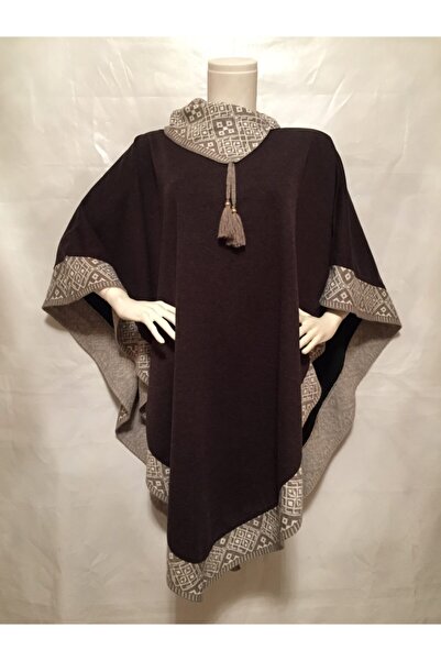 Genel Markalar Kışlık Kadın Panço Püsküllü