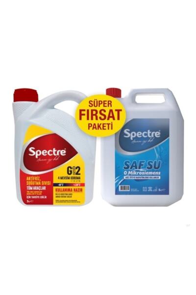 SPECTRE Kırmızı Antifriz 3 Litre Distile Saf Su 5 Lt