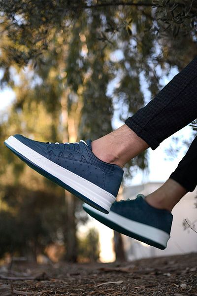 Riccon Petrol Blue Men's Sneakers0012728