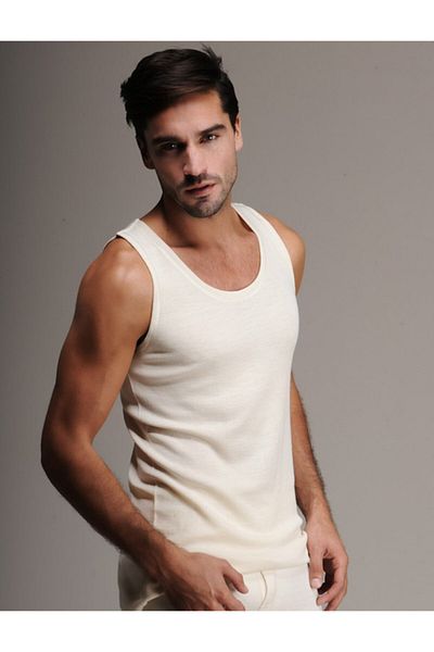 Hasyün Men's Interlock Wool Tank Top 103