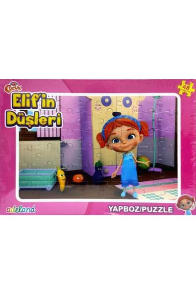 ADELAND Trt Çocuk 48 Parça 3'lü Karışık Eğitici Puzzle