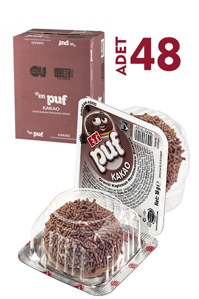 Eti 48-Pack Cocoa Puff - 18 Gr