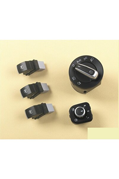 Volkswagen Jetta 2006-2011 Krom Kontrol Düğmeleri 5 Li Set