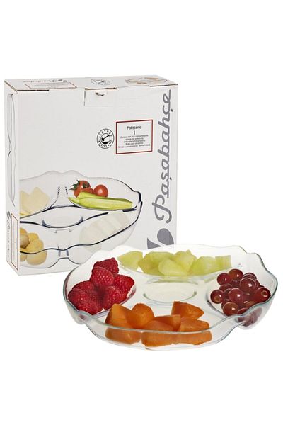 Paşabahçe Patisserie Plate with Compartment