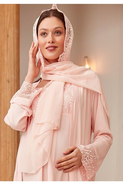 Mecit Women's Powder Lace Maternity Shawl