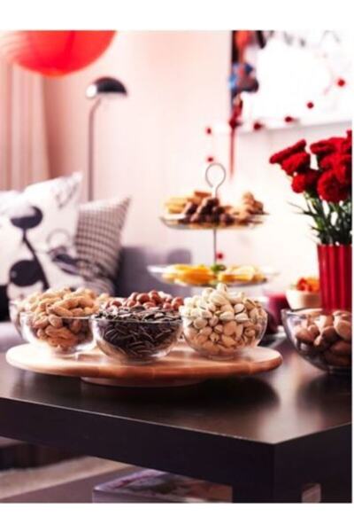 IKEA Snudda Dönen Tabla Huş Dönen Sunum Tepsisi