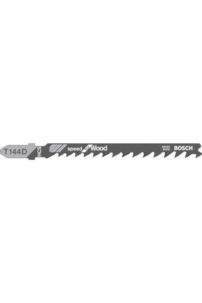 Bosch T 144 D Speed Wood 5-piece Jig Saw Blade
