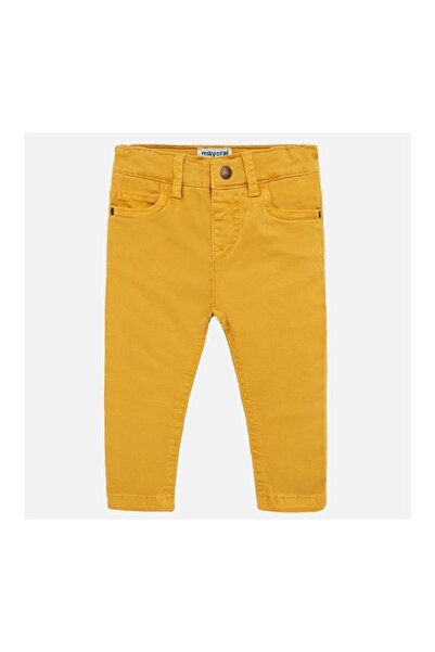 MAYORAL Baby Boy Yellow Slim Fit Gabardine Trousers 563