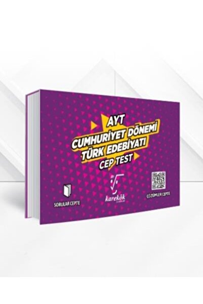 Karekök Yayınları Ayt Cep Test Cumhuriyet Dönemi Türk Edebiyatı Yeni